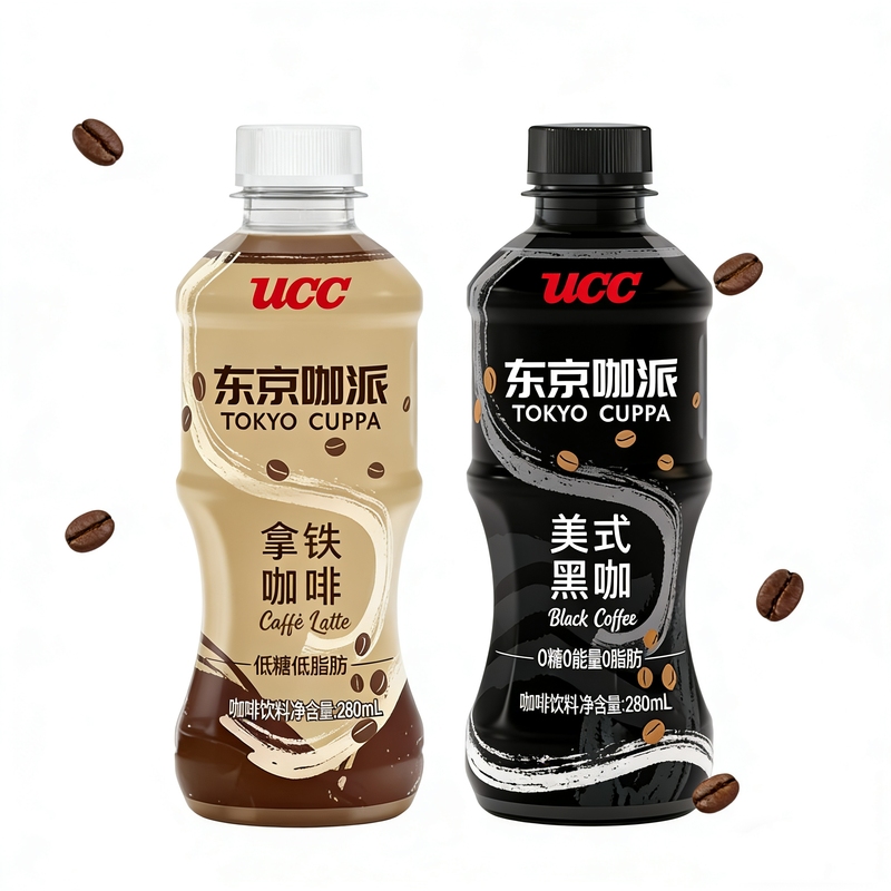 280ml Bottled Ucc Tokyo Coffee American Black Coffee/Latte Coffee Casual Beverage