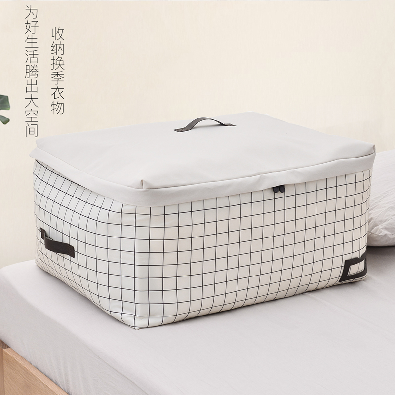 Cotton quilt storage bag Oxford cloth clothing finishing box quilt storage box finishing bag clothes storage box foldable