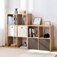 Free combination of floor-to-ceiling storage racks, wooden lattice storage cabinets, drawer-type organizing storage cabinets, living room study bookcases