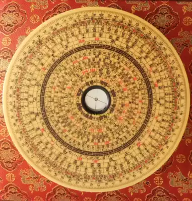 Qianlong Yongji Wanan Compass 8 inches acquired gossip professional feng shui compass pure solid wood handmade