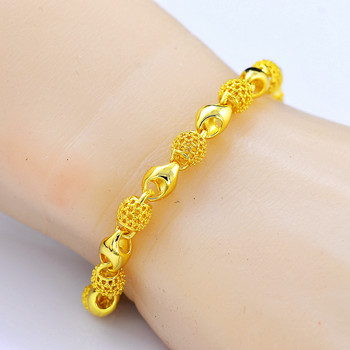 18K Pure Gold Nordic Gold Bracelet, Exquisite, Simple, Elegant, Non-Fading, Durian Nordic Best Friend Gift