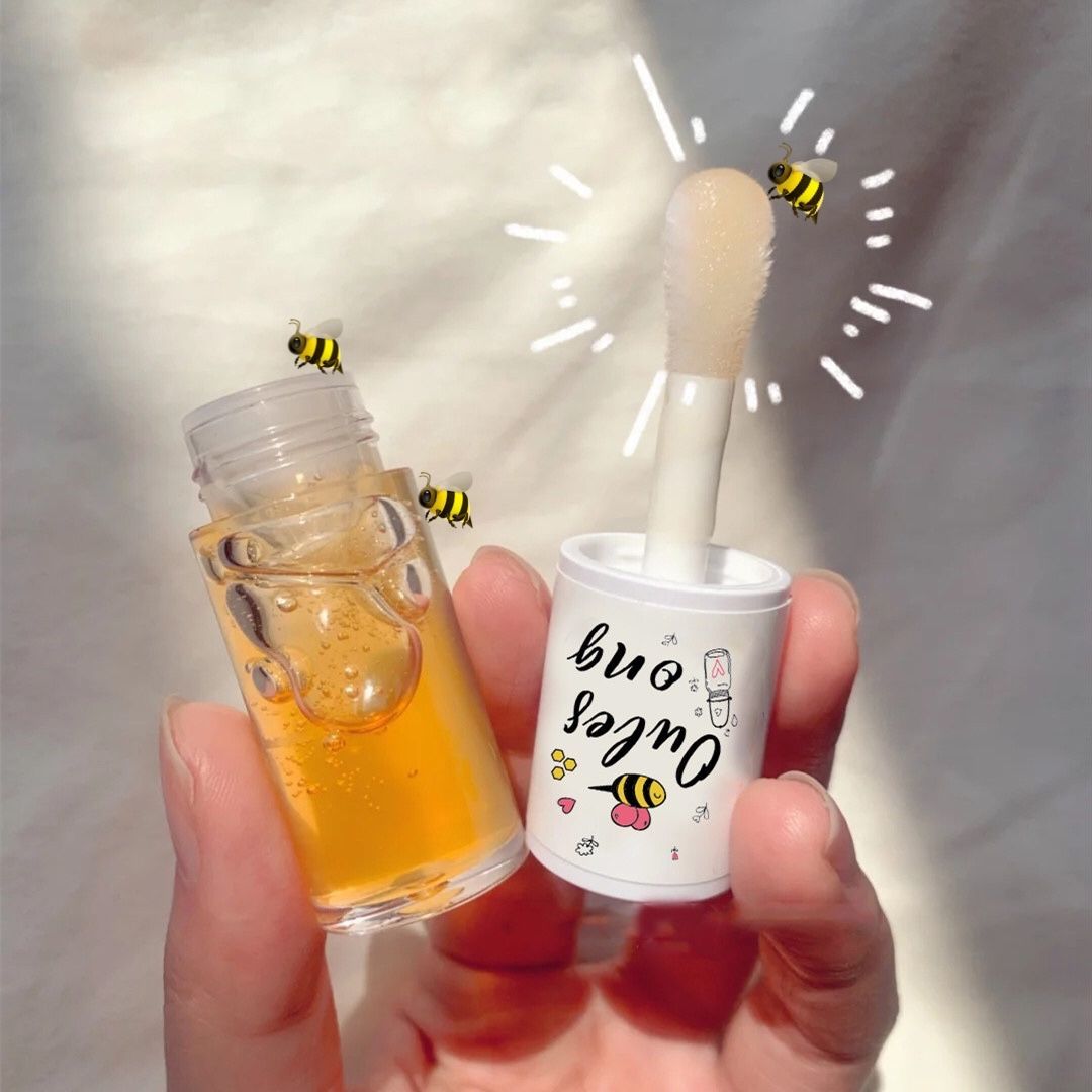 Honey Lip Glazed Lip Honey student Nourishing Lip Balm Moisturizing moisturizing and dying skin Lip Gloss film Lip Gloss Oil