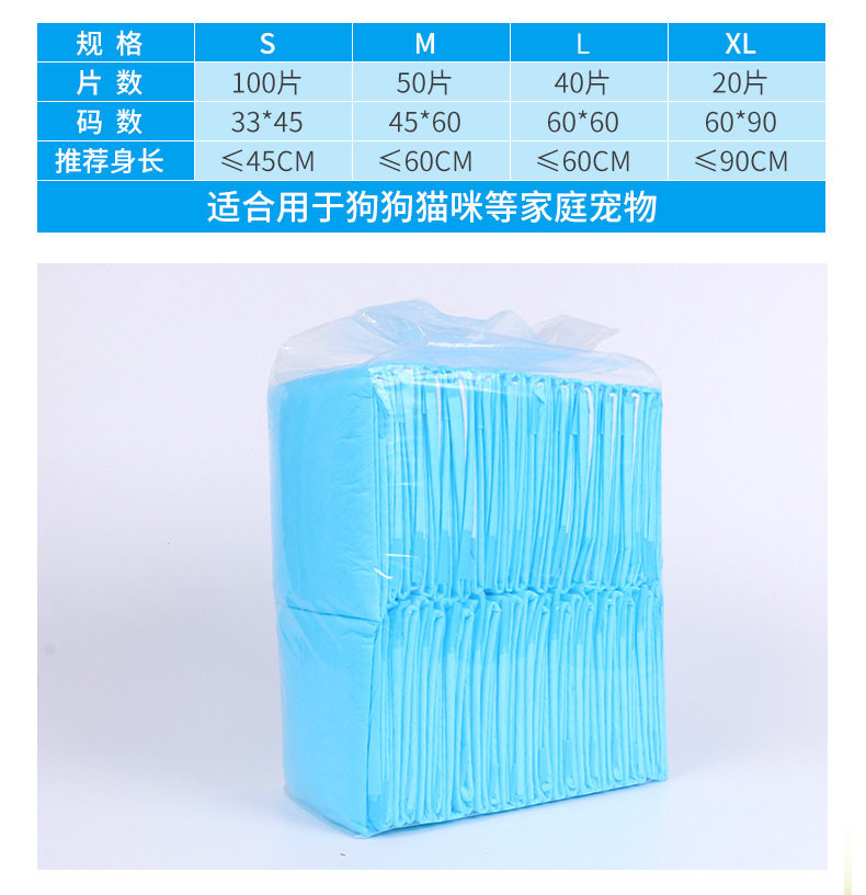 Pet Urine Mat Dog Urine Pad Deodorant Water Absorption Urine Non-Wet Disposable Urine Pad Cat Dog Pet Cleaning Supplies Diaper