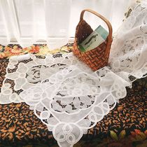 Sale of foreign trade export original single European pastoral embroidery hollow table flag tablecloth bedside cabinet shoe cabinet cupboard scarf