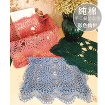 Clearance special foreign trade tail single American rural pastoral cotton handmade crochet mat plate cushion tablecloth multi-purpose scarf