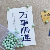50 macarons ronds verts clous en liège en boîte maternelle art bureau punaise panneau de feutre décoratif
