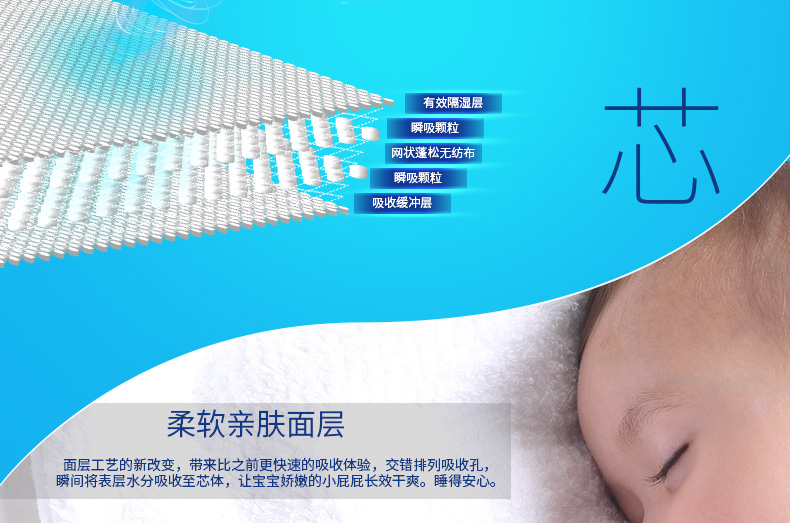 Tã gấu bông XL70 mảnh thân thiện với da thoáng khí nam và nữ tã trẻ em tã khô quần không vẽ - Tã / quần Lala / tã giấy bỉm yubest