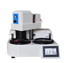 Fully automatic double disc gold phase sample grinding machine polishing machine endless variable speed automatic gold phase sample inlay machine