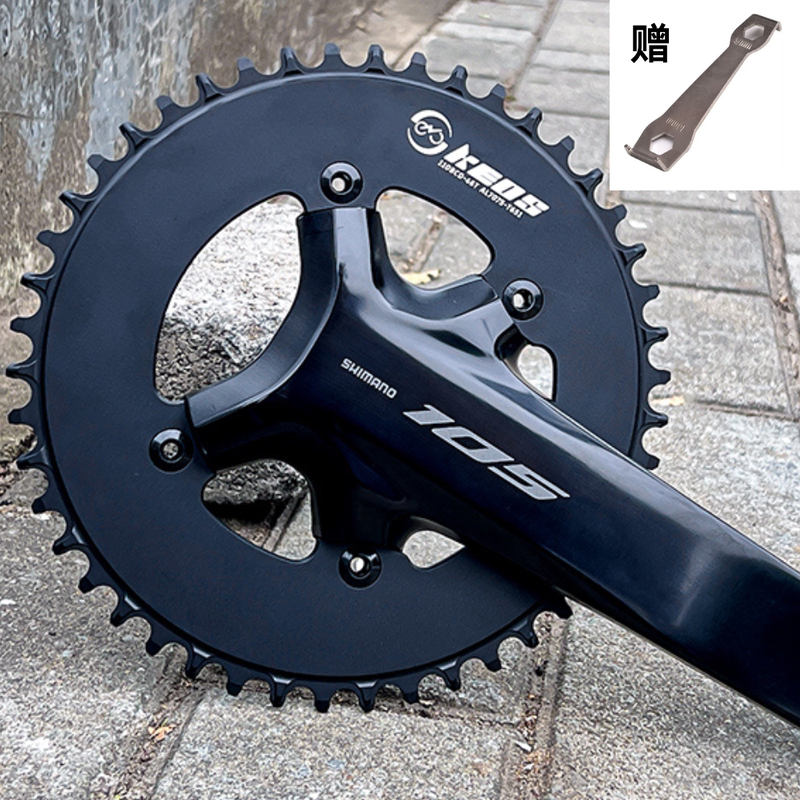 Keos Positive and Negative Tooth Closed Chainring Is Suitable for 105 Crankset Chainring 110Bcd Single Chainring 11-Speed R7100 8000 9100