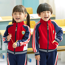 Kindergarten garden clothes spring and autumn clothes three or two sets of childrens class clothes Primary School uniforms set graduation clothes Primary School students spring clothes