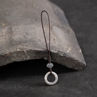 Серебряный браслет, защитный амулет, пряжка, мобильный телефон