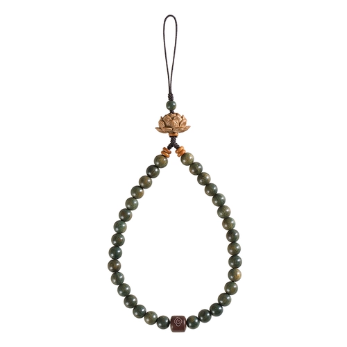 Мобильный телефон из сандалового дерева, изысканный ремешок, подвеска из грецкого ореха