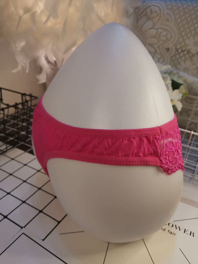3 quần lót trong suốt ren gợi cảm trong suốt màu đỏ rỗng phụ nữ áo thun quần T quần cotton quan lot nu danh cho tuoi 12
