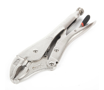 Steel shield S048001 round mouth round smooth handle arc tooth pliers 5 inch 7 inch 10 inch fixed clamp tool