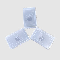 Business card box plastic transparent 100 card packaging paper storage box put business card Desktop Business box