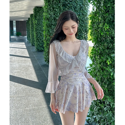 Clvitkeins соединял купальник самка 2024 Новая обложка, тонкий живот, тонкий, консервативный слегка толстая девушка, пропитанная горячим купальником