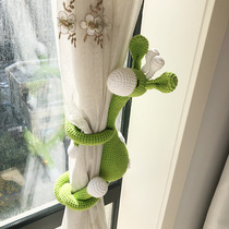 Cartoon Doll Curtain Buckle Straps Creative Simple Cute Handmade Crocheted Giraffe Curtain Rope Screen Window Straps