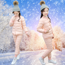 Female large childrens down liner suit Primary and secondary school uniforms Neatheon Winter teen childrens down clothes male