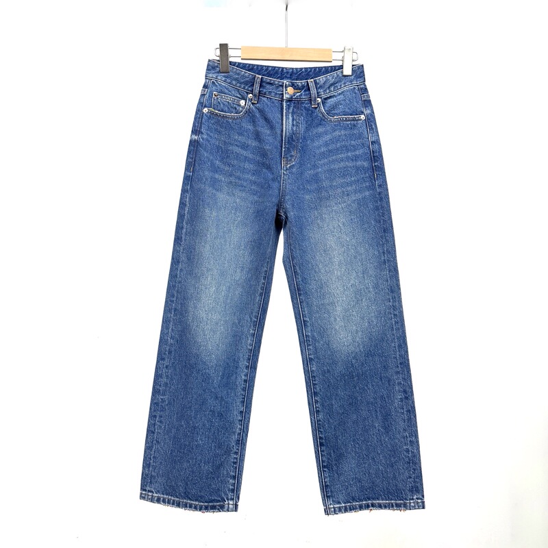 Luxury Denim Series Kipas Imported Denim Four-Color Stretch Yarn Nine-Point Straight-Leg Jeans for Women