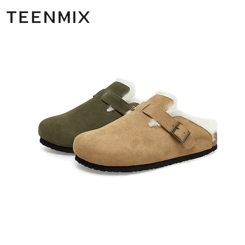 Tianmeiyi толстая база Berken Wool Shoes Женские снежные ботинки сохраняют теплые и бархатные зимние новые торговые центры с той же моделью BF171DH2