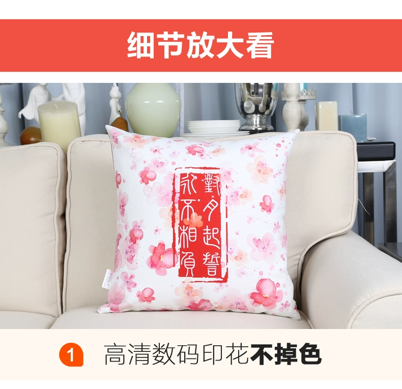 Yamy gối để tạo 101 xung quanh cùng một đoạn hỗ trợ sofa Guo Ying sao eo đệm ảnh tùy chỉnh làm quà tặng - Phim & TV / Star có liên quan