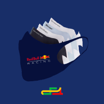 redbull Red Bull Racing Mask 2021F1 Racing Suit Model Ugly Pan Red Bull Max same stock seconds hair