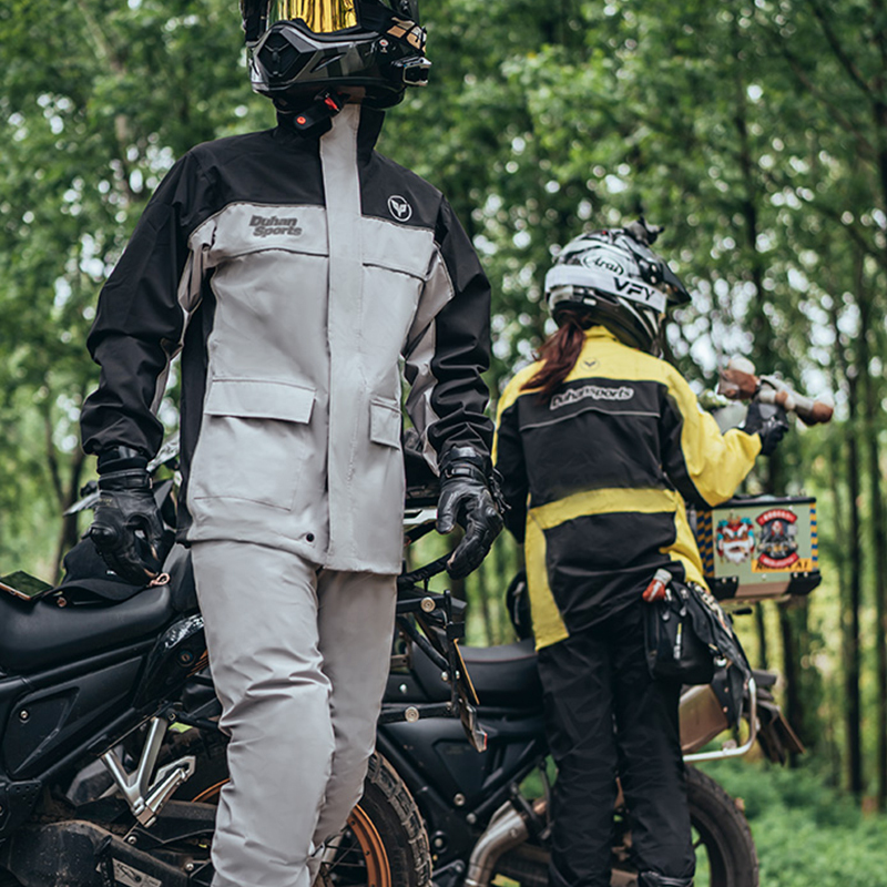 Duhan Motorcycle Raincoat Set for Men and Women, Adult Single Rider Rainwear, Separate Rain Pants for Delivery Riders Duhan Motorcycle Raincoat Set for Men and Women, Adult Single Rider Rainwear, Separate Rain Pants for Delivery Riders