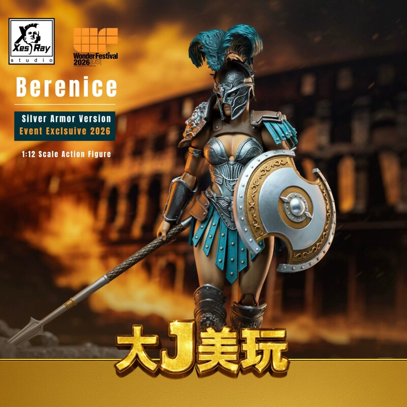 [in Stock] Xesray Gladiator Battle of Glory Wf Us Limited Silver Armor Berenice Articulated Figure