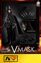 (Replenishment)Bullet Head VMASK 1 12 V word Vendetta 6 inch Commoner movable doll