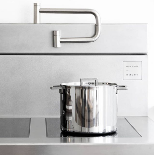 Italian Knindustrie Stainless Steel Multipurpose Pan Stockpot