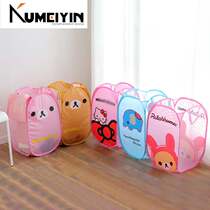 New cartoon foldable dirty clothes basket storage basket la