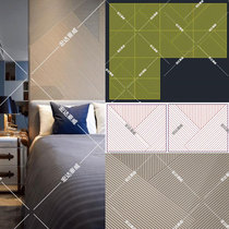 Factory direct sales random spelling free spelling wave board decorative board corrugated board sofa background wall semicircular bump