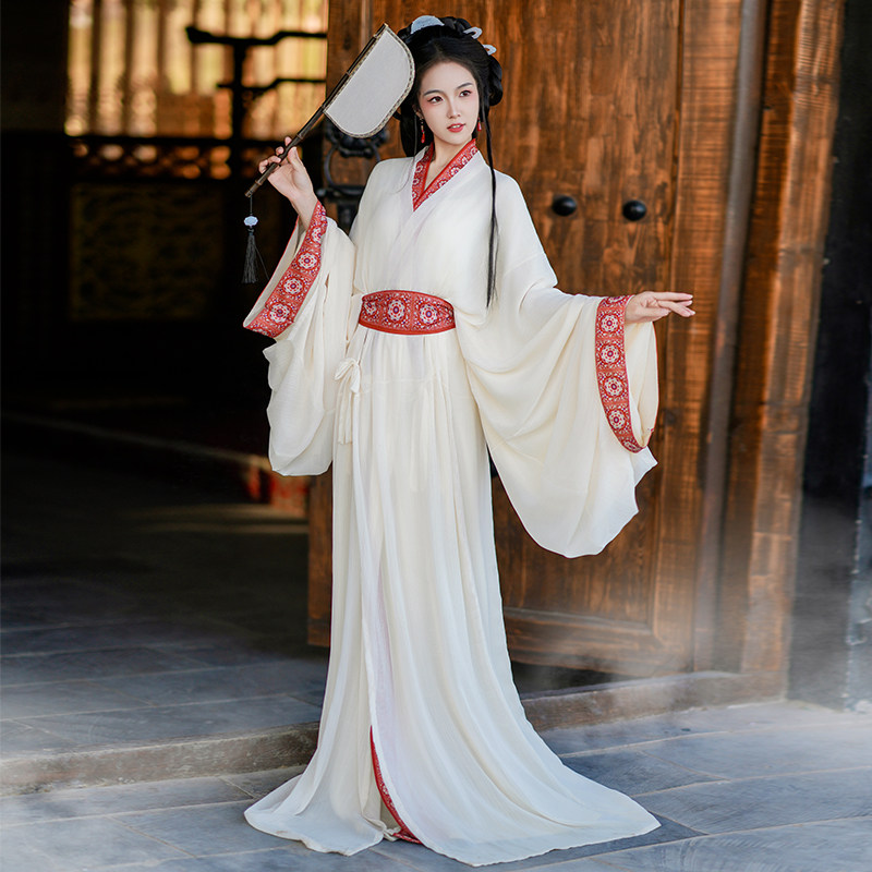 【神明】复原款马山楚墓战国袍，直裾袍也能日常穿？💫-汉服连衣裙-淘宝好物网