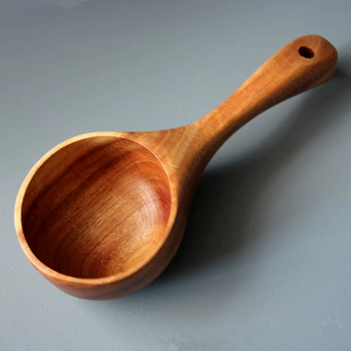 Creative Korea ест высушенную ложку рисового чаша, приготовление деревянной каши миски, японская в стиле домашний совок риса, ложка, душевая вода