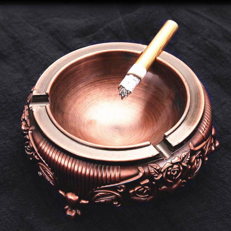 Red Copper Cigarette Ash Trays Creativity Personality Trend Metal Versatile Cute Living Room Retro Custom Home Luxurious European-style