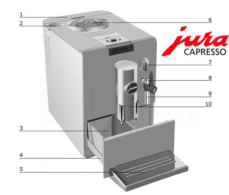 máy pha cà phê casadio undici a1 JURA / Yurui ENA3 ENA5 ENA7 / Máy pha cà phê gia dụng / thương mại Bột đậu nành sử dụng kép Máy pha cà phê tự động - Máy pha cà phê máy cà phê