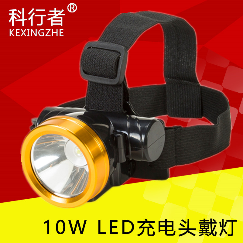 Copies LED charging strong light headlamp outdoor radiation lamp headlights wearing ear lamp fixed lamp flashlight