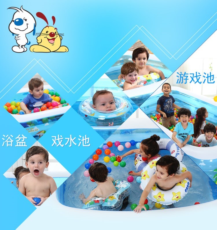 Chơi nước trẻ em bể bơi bơm hơi gia đình dày giá rẻ tắm trẻ em đồ chơi ngoài trời bé biển mùa hè súng nước