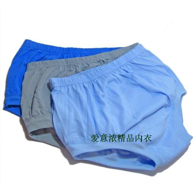Quần lót cotton trung niên và cũ Quần lót cotton màu rắn eo cao cỡ lớn bà già quần soóc quần xì nữ