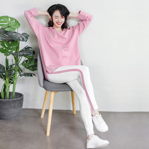 Free breathing autumn 2019 new fashion hooded sweater trousers two-piece casual suit women