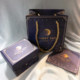 Judian Small Things Star and Moon Storage Box/Gift Box Three-piece Set Handbag Handwriting Card Exquisite Jewelry Box