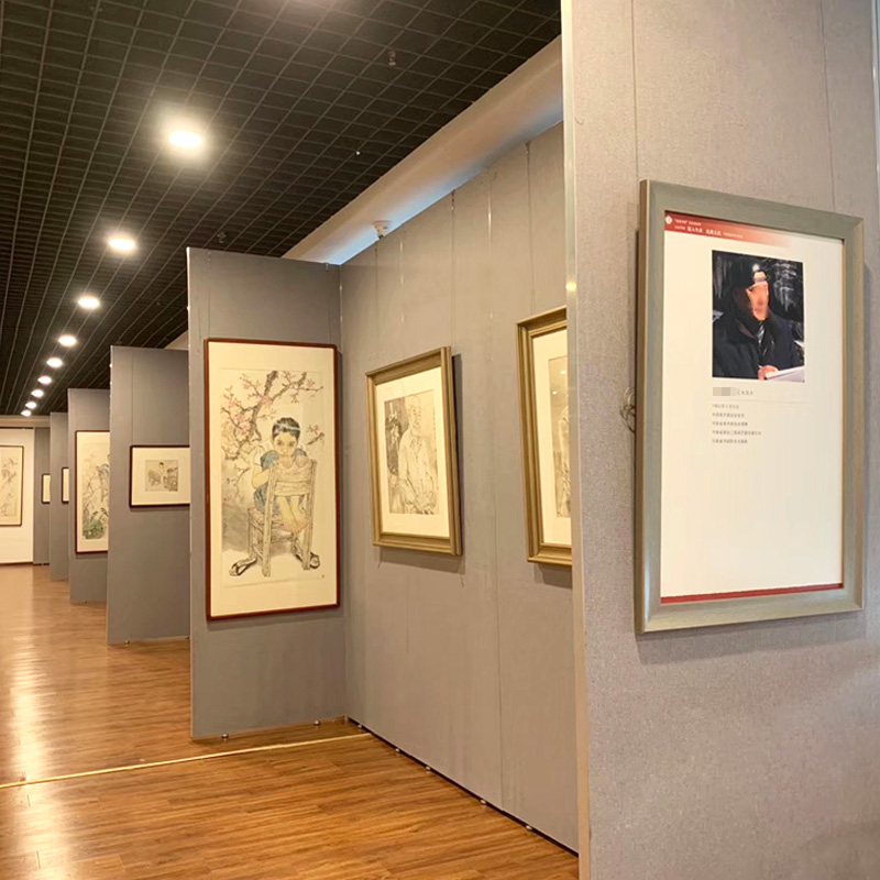 Seamless Art Patch Linen Book Painting Exhibition Board Aluminum Alloy Full Seal Board Exhibition Art Gallery Theme Culture Board Wall