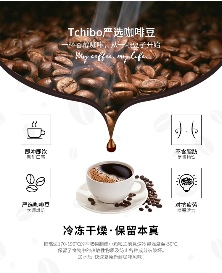 德国 奇堡 速溶黑咖啡 100g 无酸味 图2