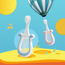 Childrens toothbrush set soft hair children food grade baby infant training boys and girls deciduous teeth 0-1-2-3 years old