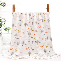 Six layers of gauze baby bath towel cotton super soft absorbent gauze newborn quilt in early summer baby child cover blanket