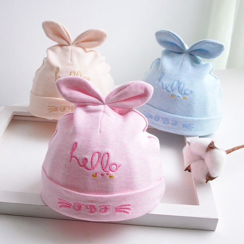 Newborn baby hat spring and autumn thin cotton newborn fetal cap 0-3-6-12 months men's and women's baby hat summer