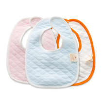 Newborn baby U-shaped bib bib thickened double-layer cotton cotton baby snapped mouth water towel