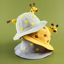 Baby spring and autumn thin sunshade fishermans hat 0-3 years old male and female childrens hat baby Summer fishermans hat cute