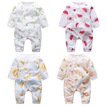 Newborn Baby Clothes Summer Spring Dress Monk Clothes Sleeping Clothing 0 First Raw Pure Cotton Khacoat March Baby Conjoined Clothes Spring Autumn