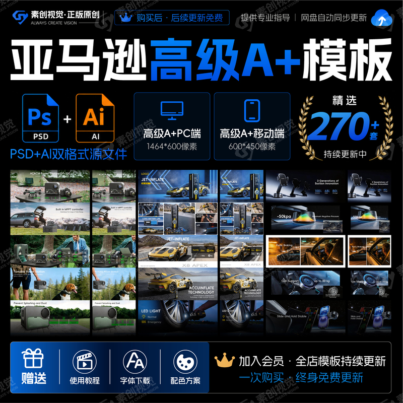 Amazon Advanced A+ Template Cross-Border E-Commerce Product Page Layout Design A+ Template Psd Layered Source File Amazon Advanced A+ Template Cross-Border E-Commerce Product Page Layout Design A+ Template Psd Layered Source File